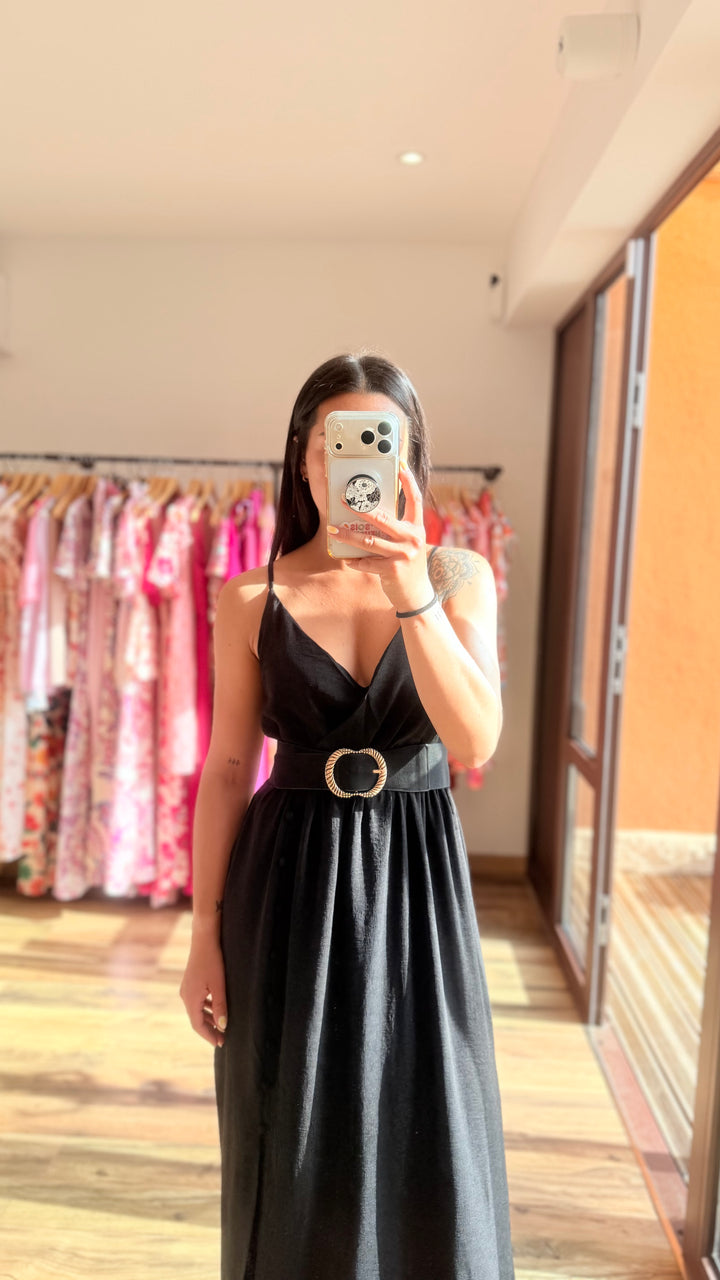 Robe longue Amanda noir