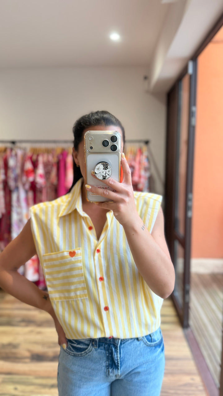 Chemise Calsy jaune