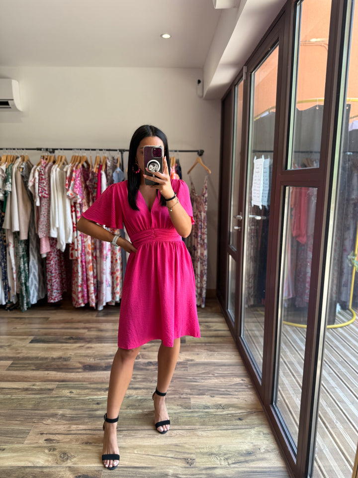 Robe Anail fuschia CURVY
