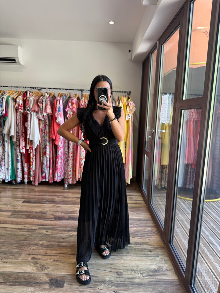 Robe longue Berenice noir PRECOMMANDE