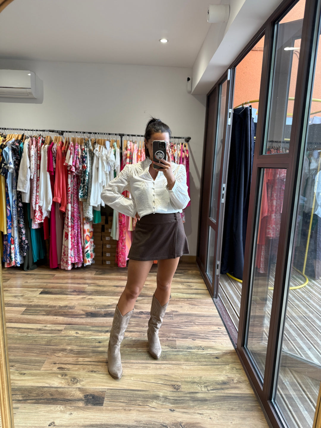 Jupe short en maille