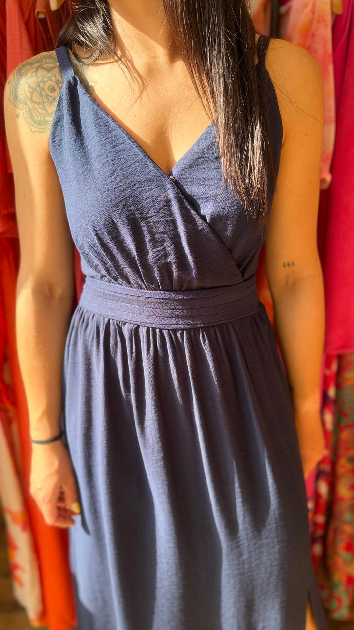 Robe longue Molly marine