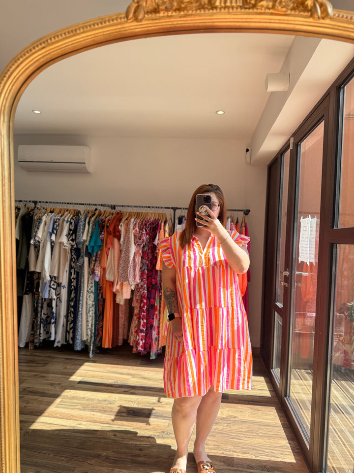 Robe rayée Leah CURVY