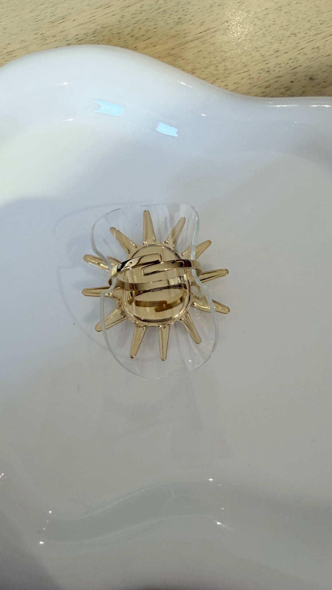 Bague soleil nacré