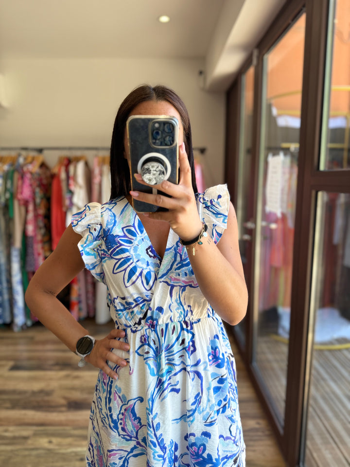 Robe Almeria bleu CURVY