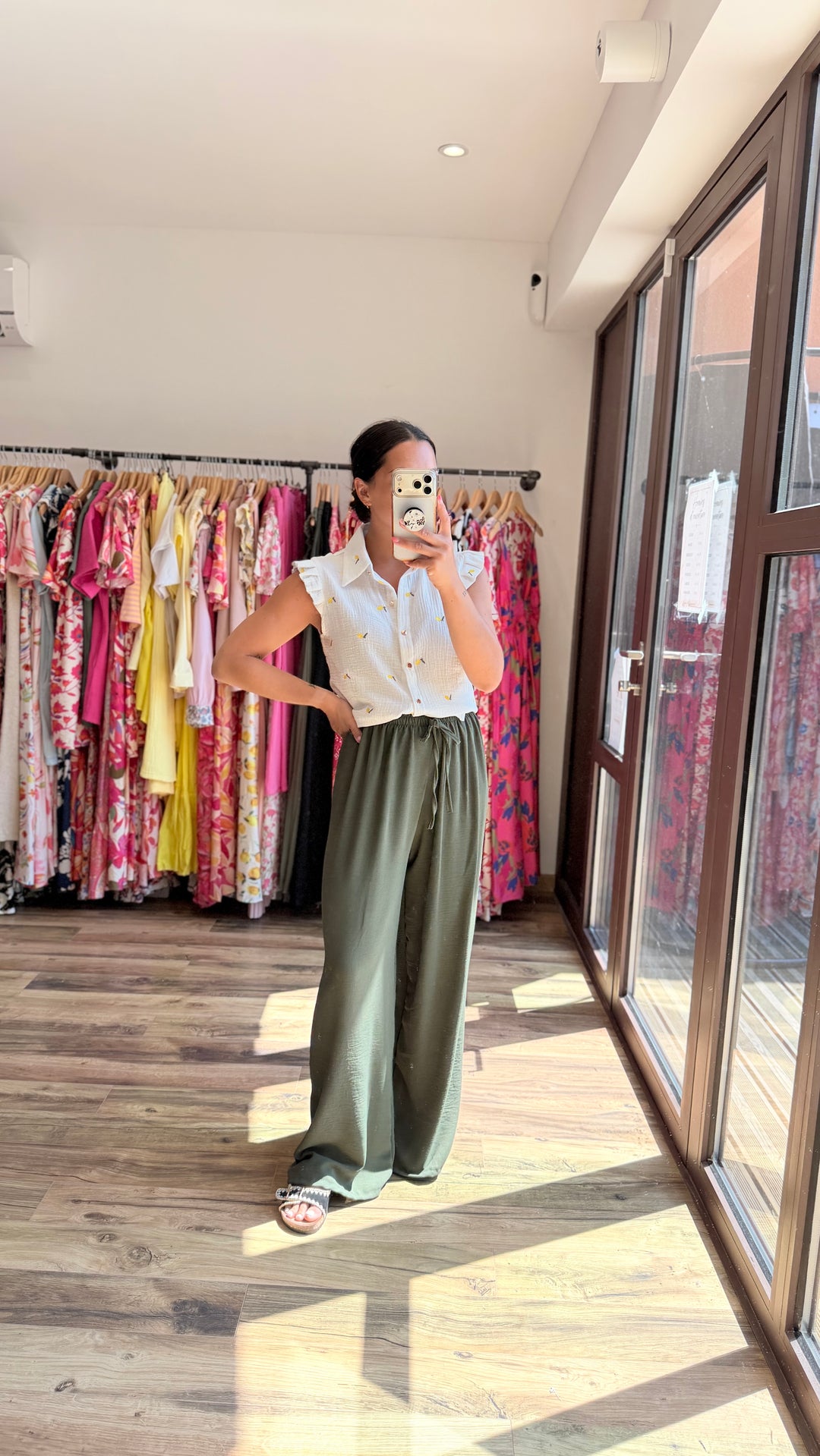 Pantalon Valentino kaki CURVY (Précommande expédition 6/07)