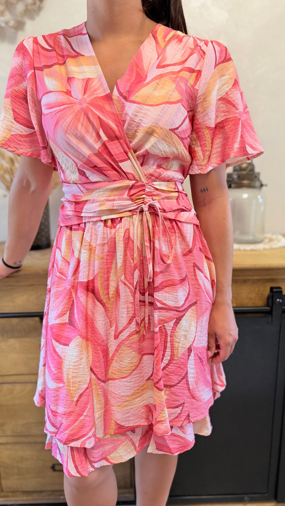Robe Courte Ceyli rose