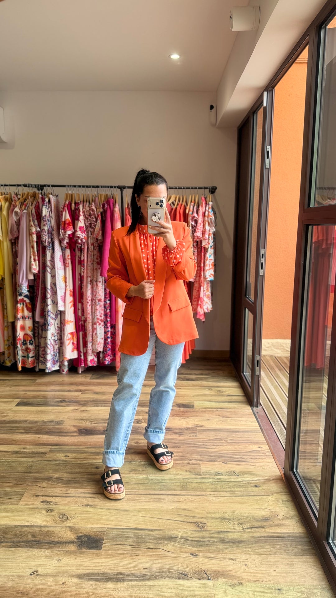 Blouse Kop orange