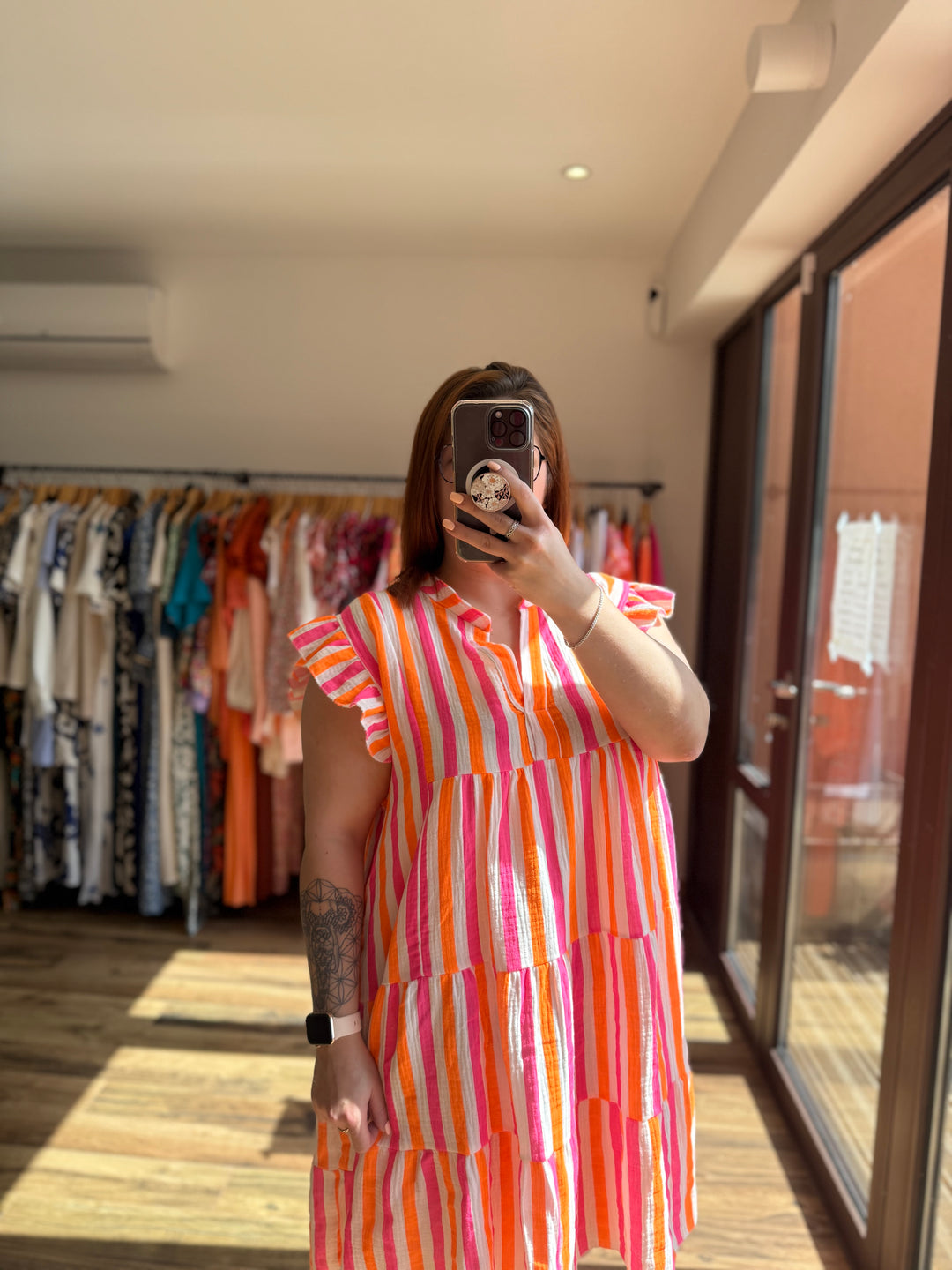 Robe rayée Leah CURVY