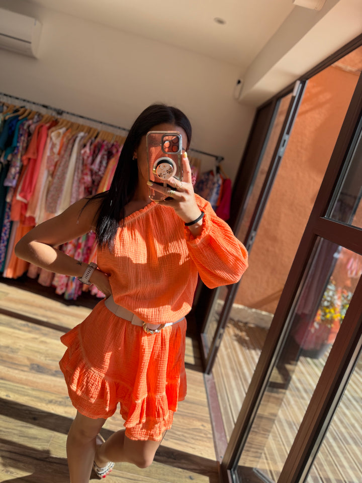 Combishort Juana orange