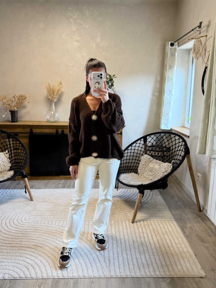 Gilet Betty chocolat