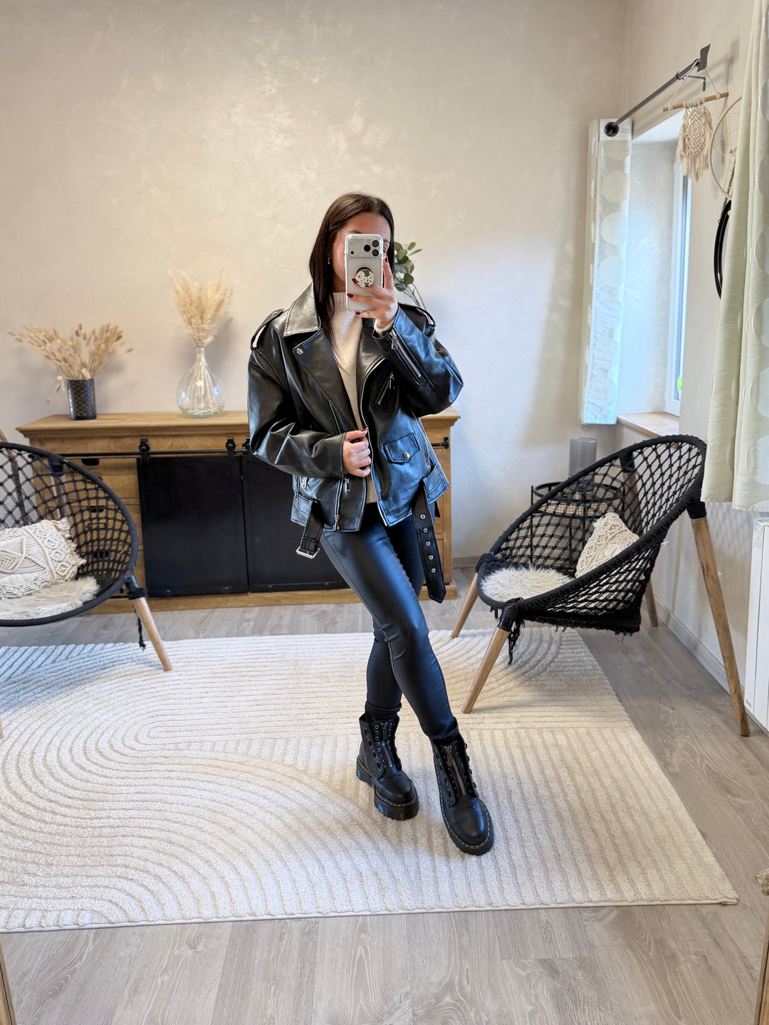 Perfecto noir oversize