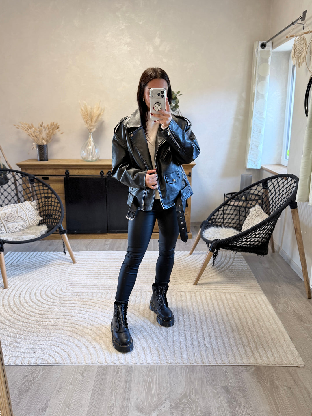 Perfecto noir oversize