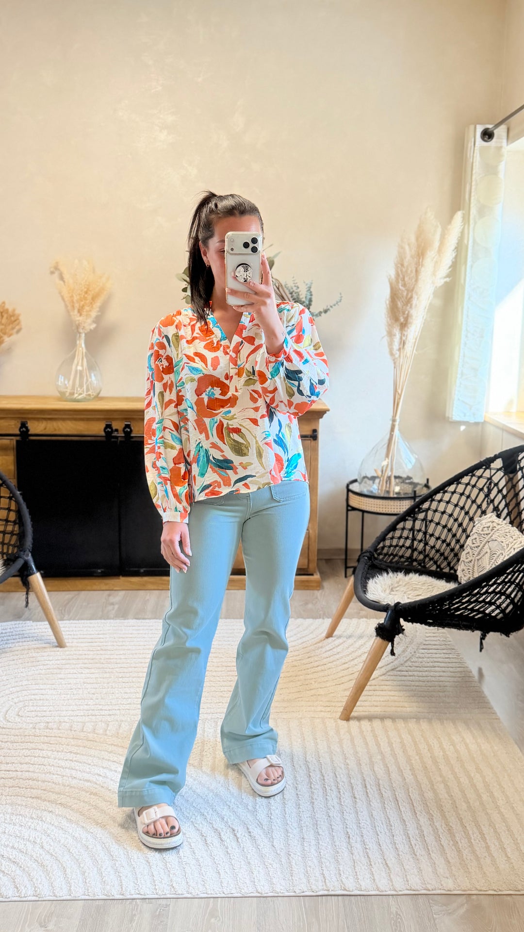 Jean Wild leg Nolo pistache