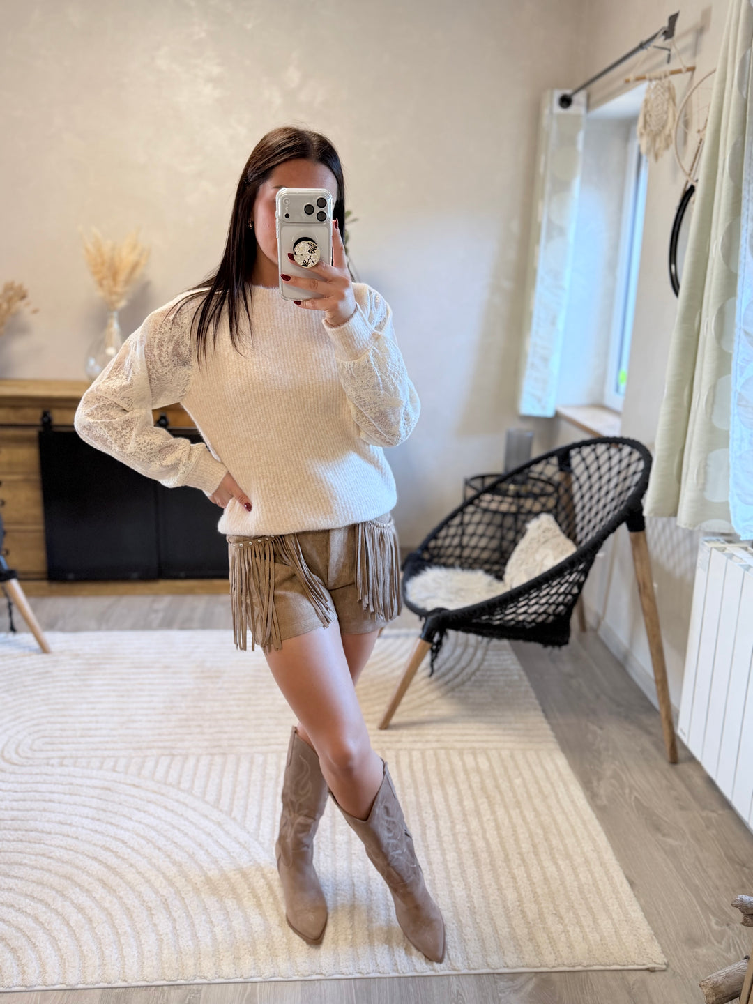 Short à franges Mariah