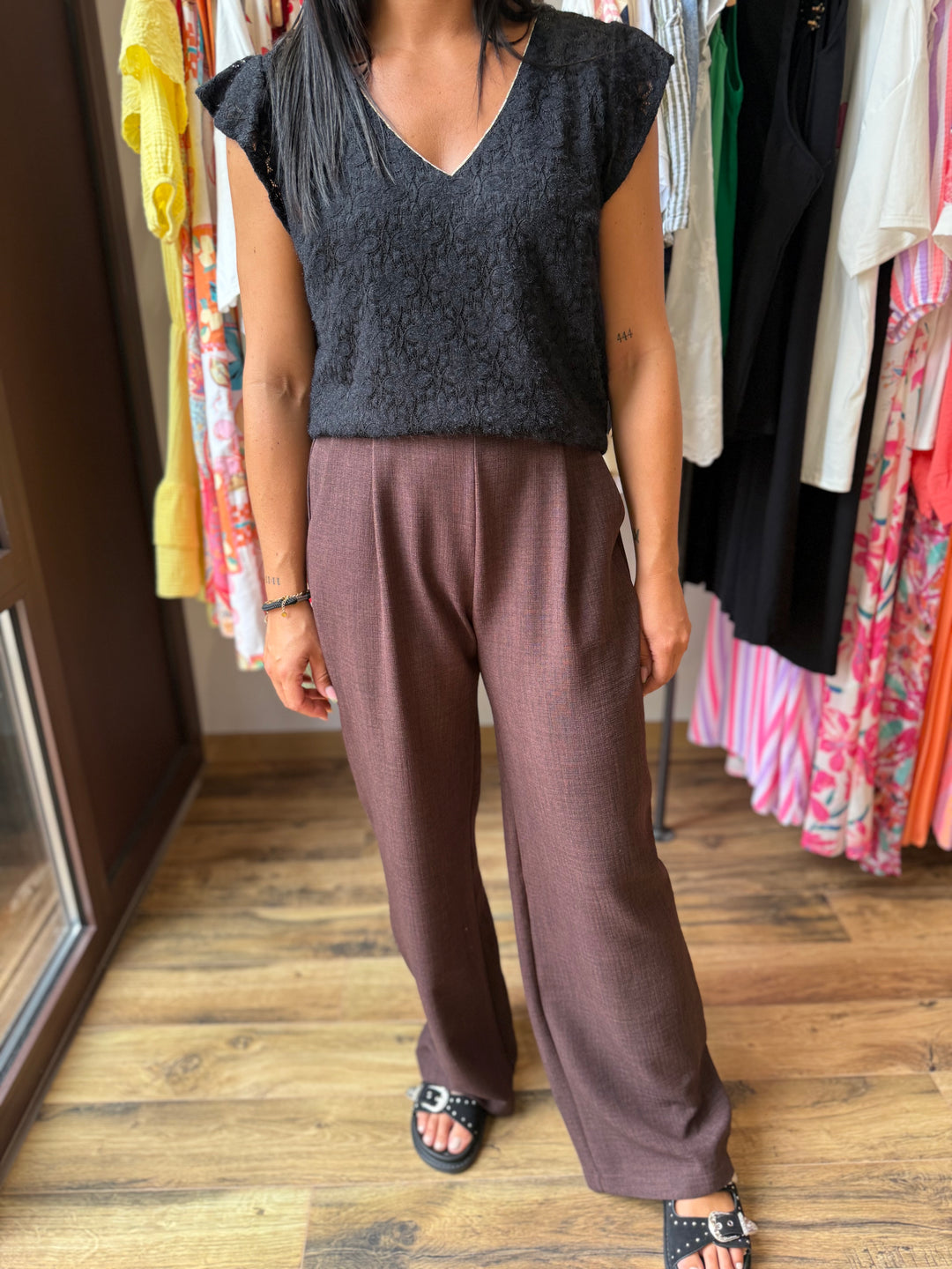 Blouse Thaly noir CURVY