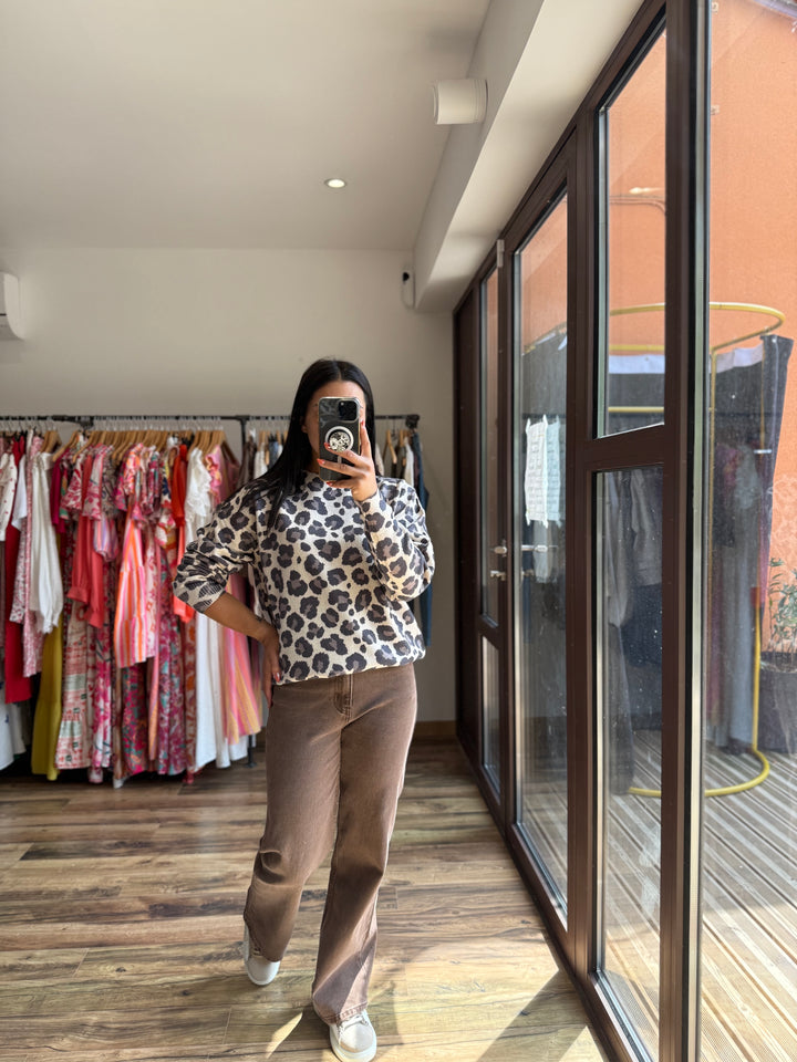 Jean coupe droite chocolat 🍫