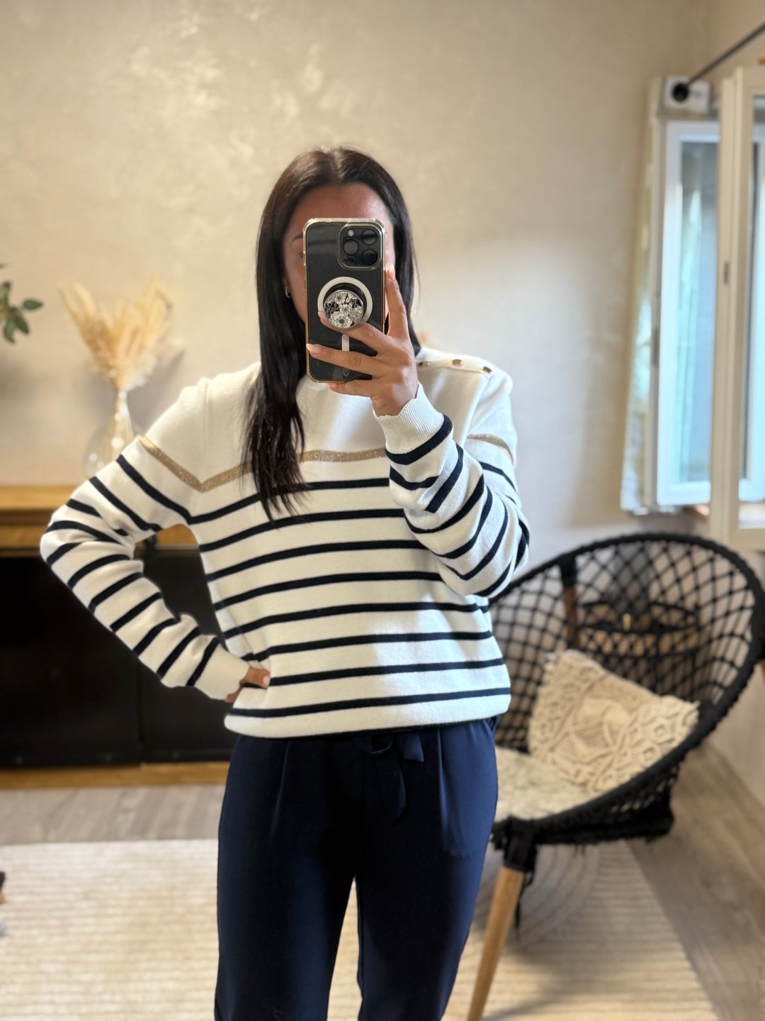 Pull marinière Pascal