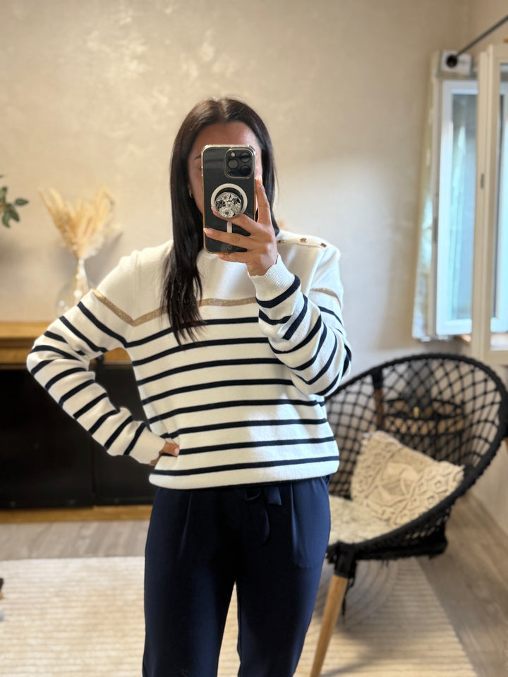 Pull marinière Pascal