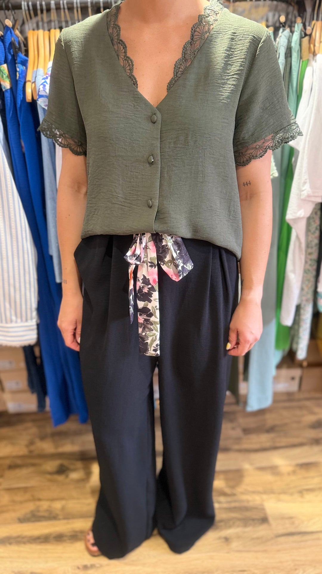 Chemise Mirta kaki