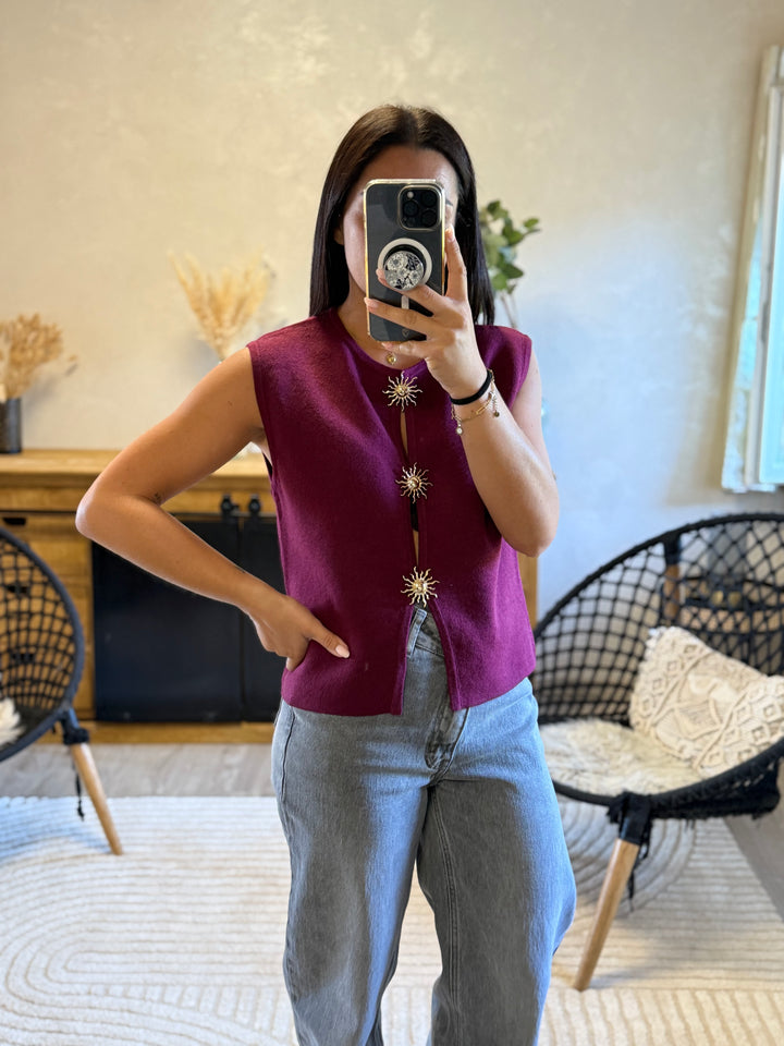 Pull sans manches Gabin