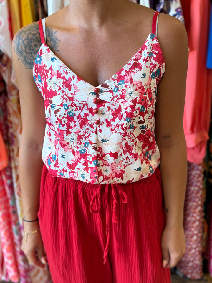 Top Malaga rouge CURVY