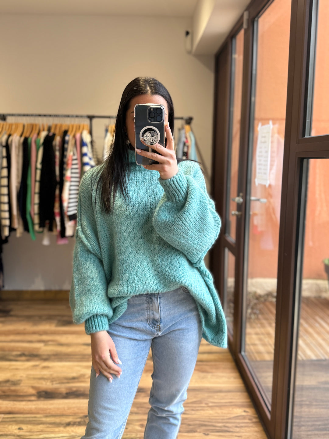 Pull Alby turquoise