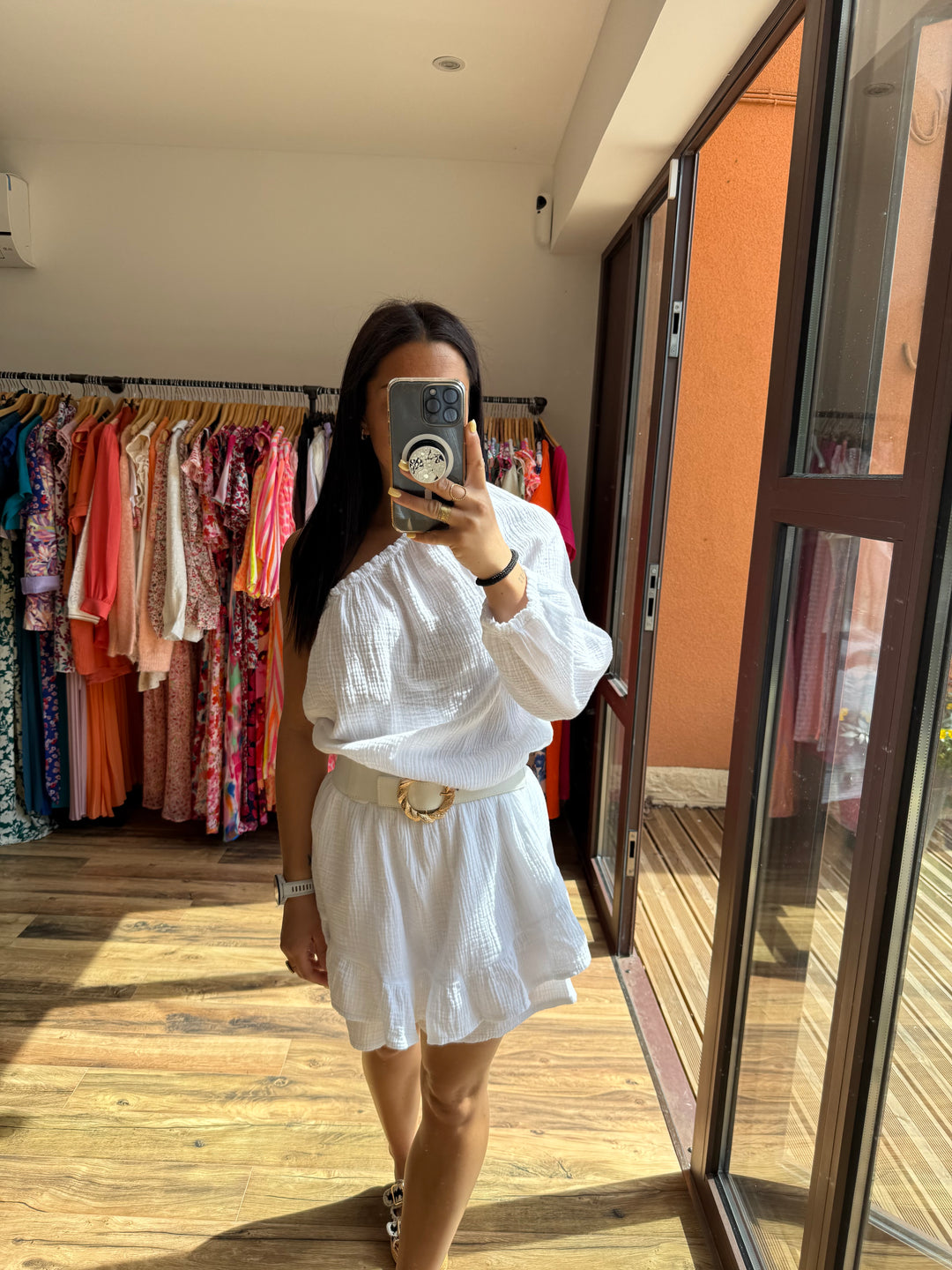 Combishort Juana blanche