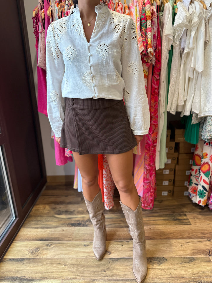 Jupe short en maille