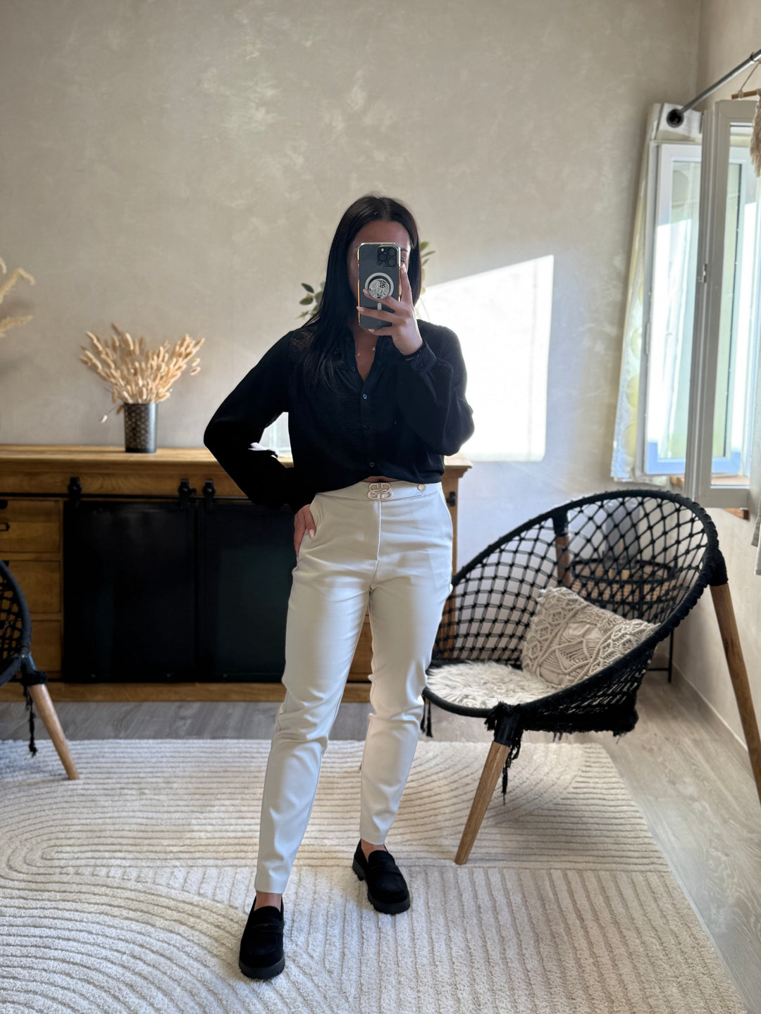 Pantalon beige Tino CURVY