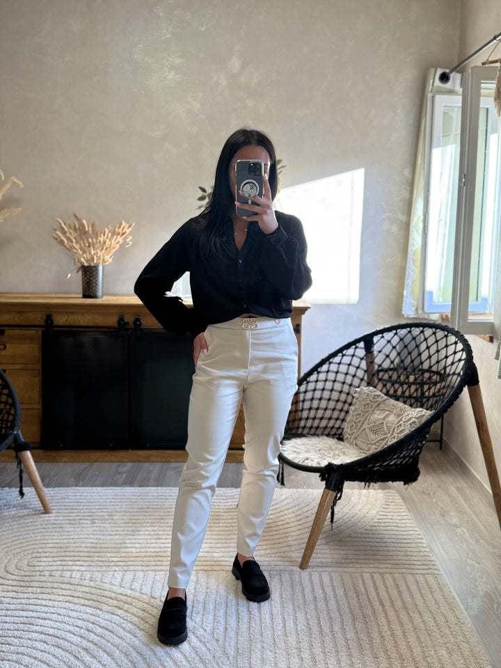 Pantalon beige Tino CURVY