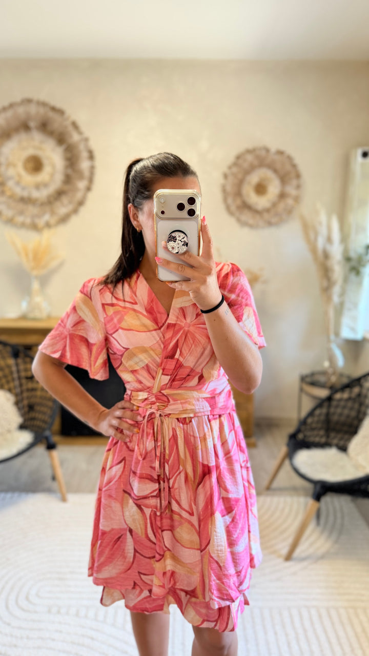 Robe Courte Ceyli rose