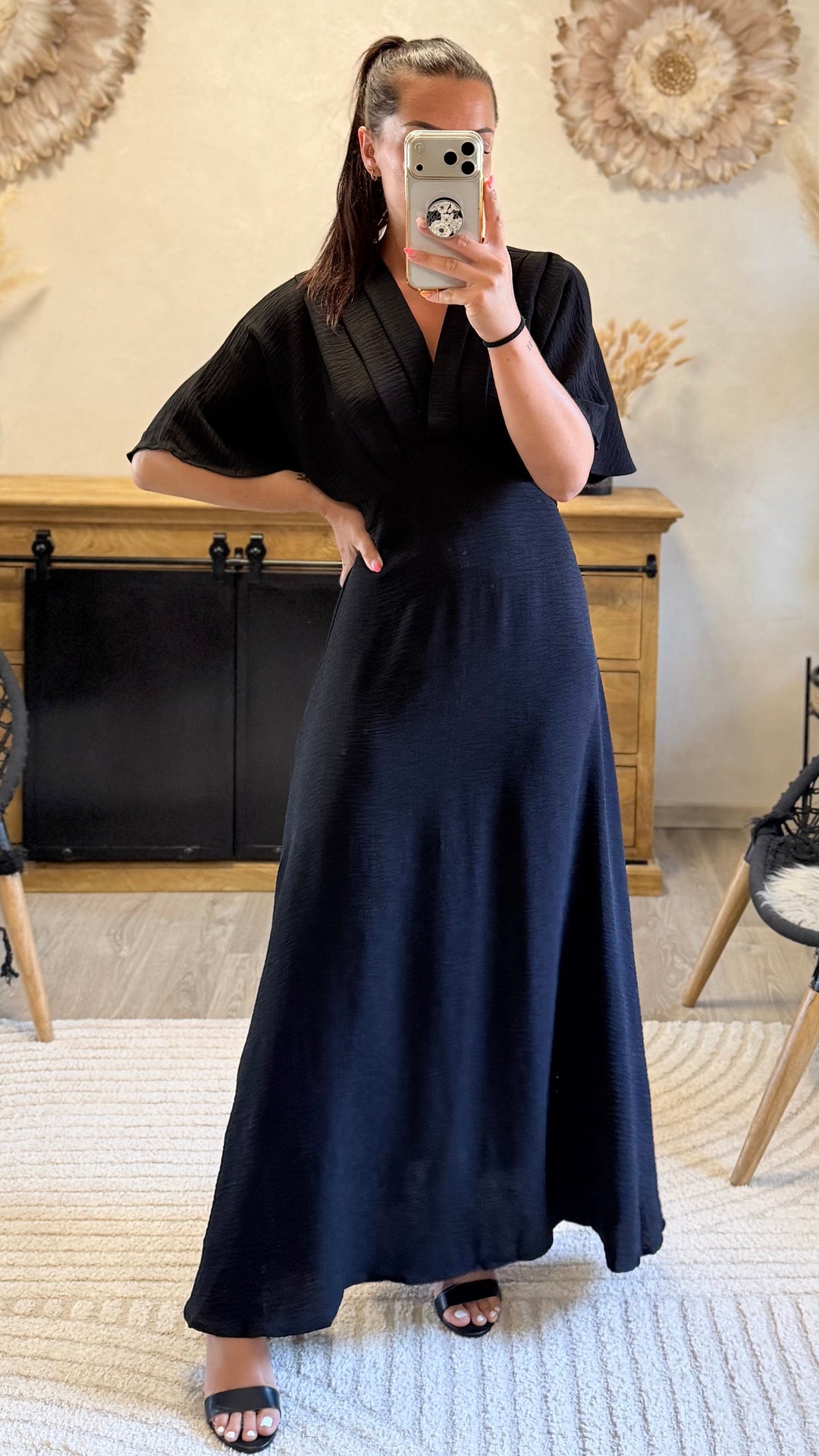 Robe longue Jehan CURVY noir
