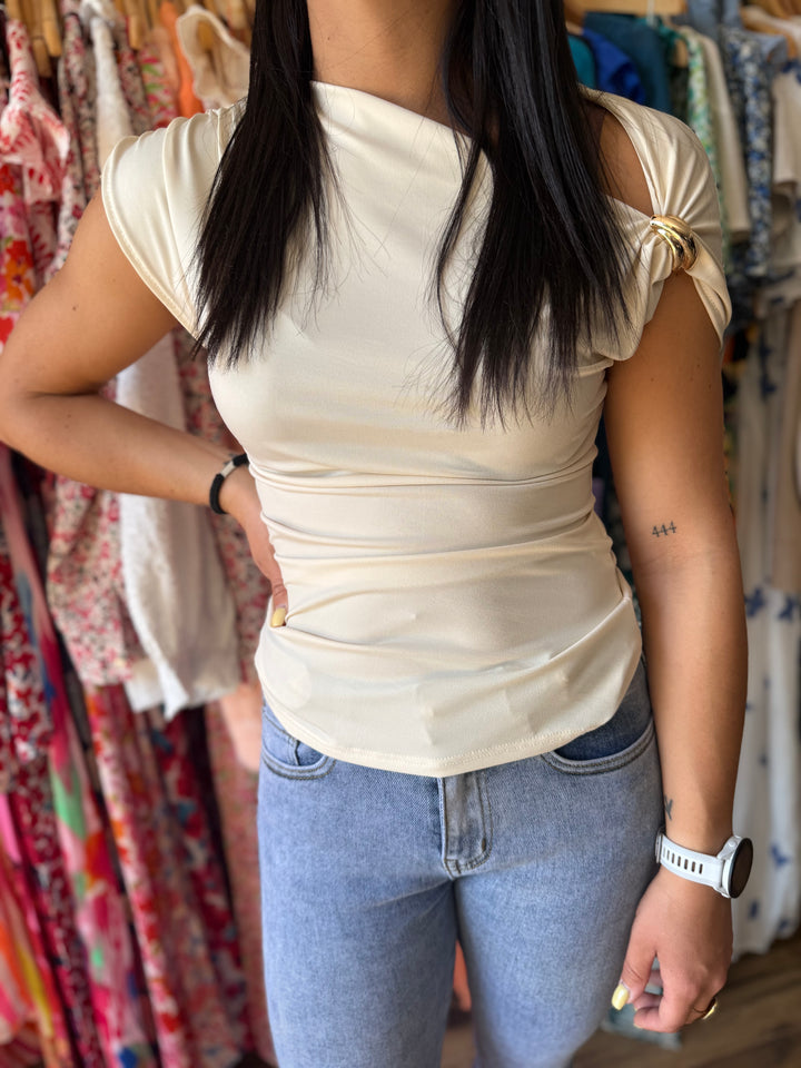 Teeshirt Linda beige