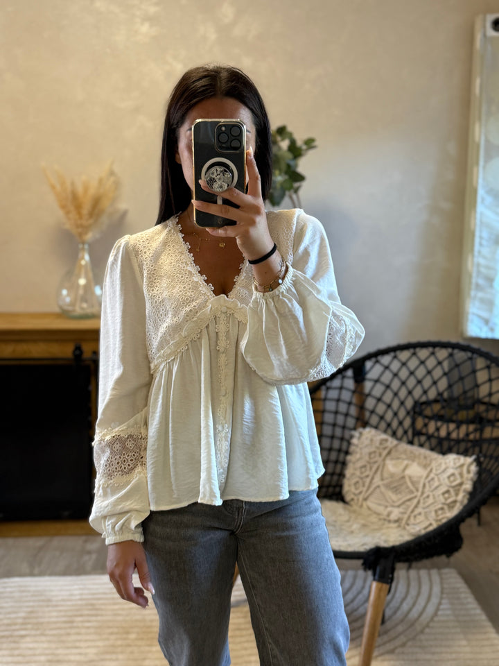 Blouse Flow écru