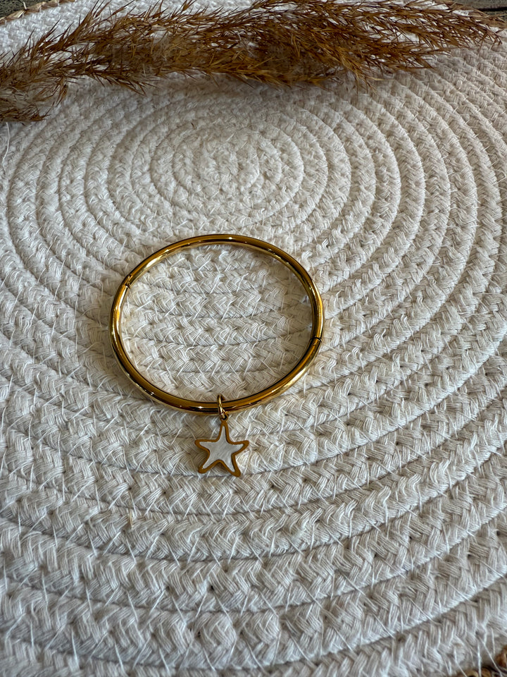 Jonc étoile blanche