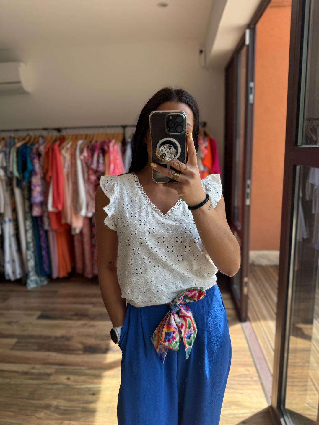 Pantalon Eliam bleu bic