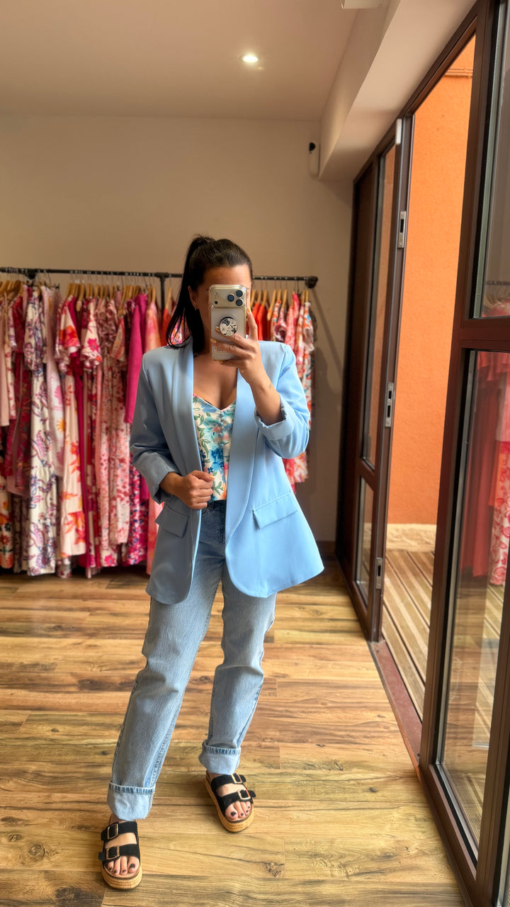 Top Hugo bleu clair