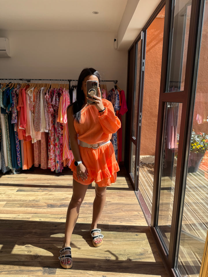 Combishort Juana orange