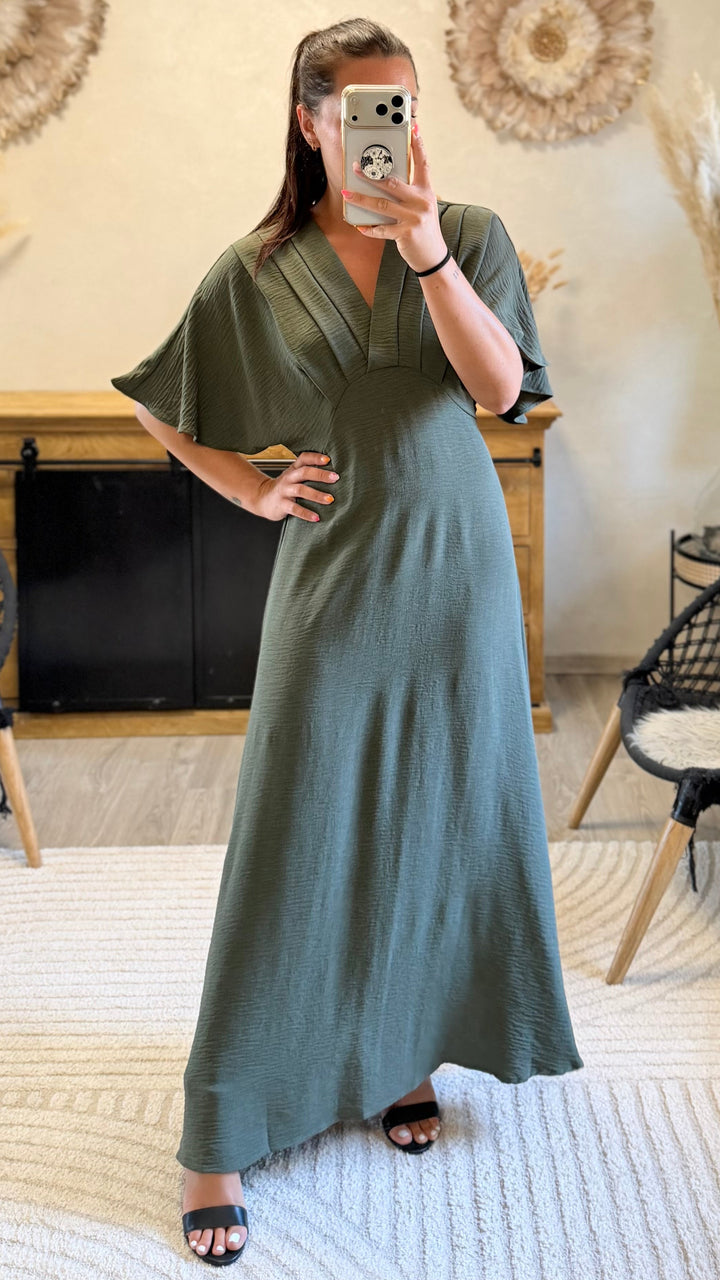Robe longue Jehan CURVY kaki