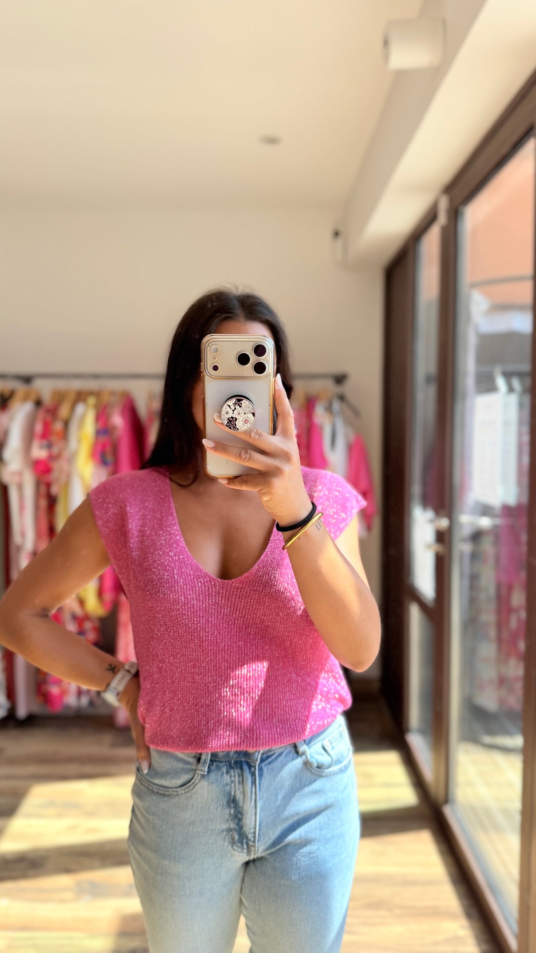 Top Milane fushia