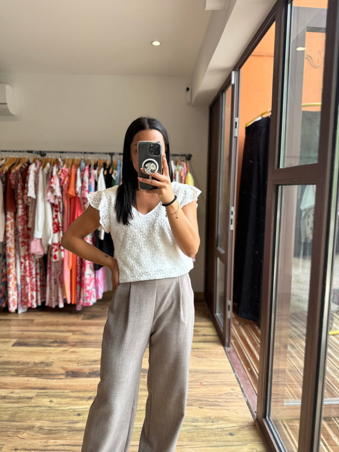 Blouse Thaly blanche