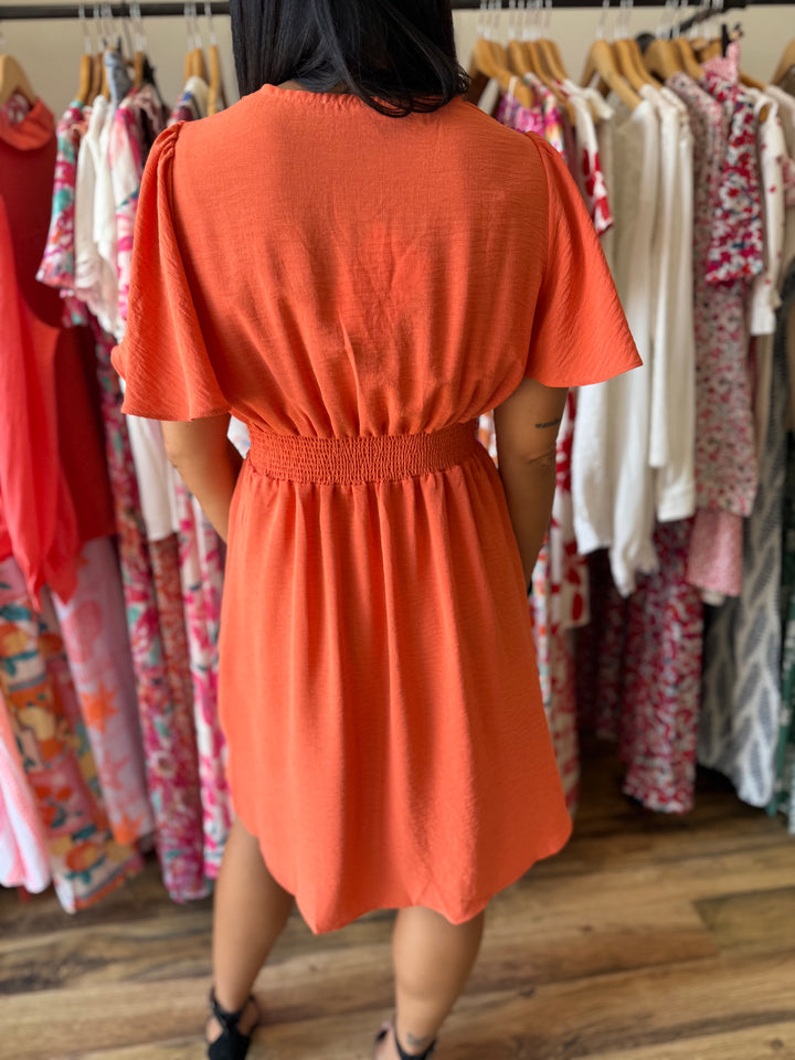 Robe Anail Orange CURVY