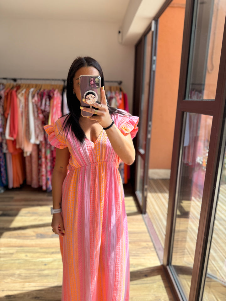 Robe longue Pier rose