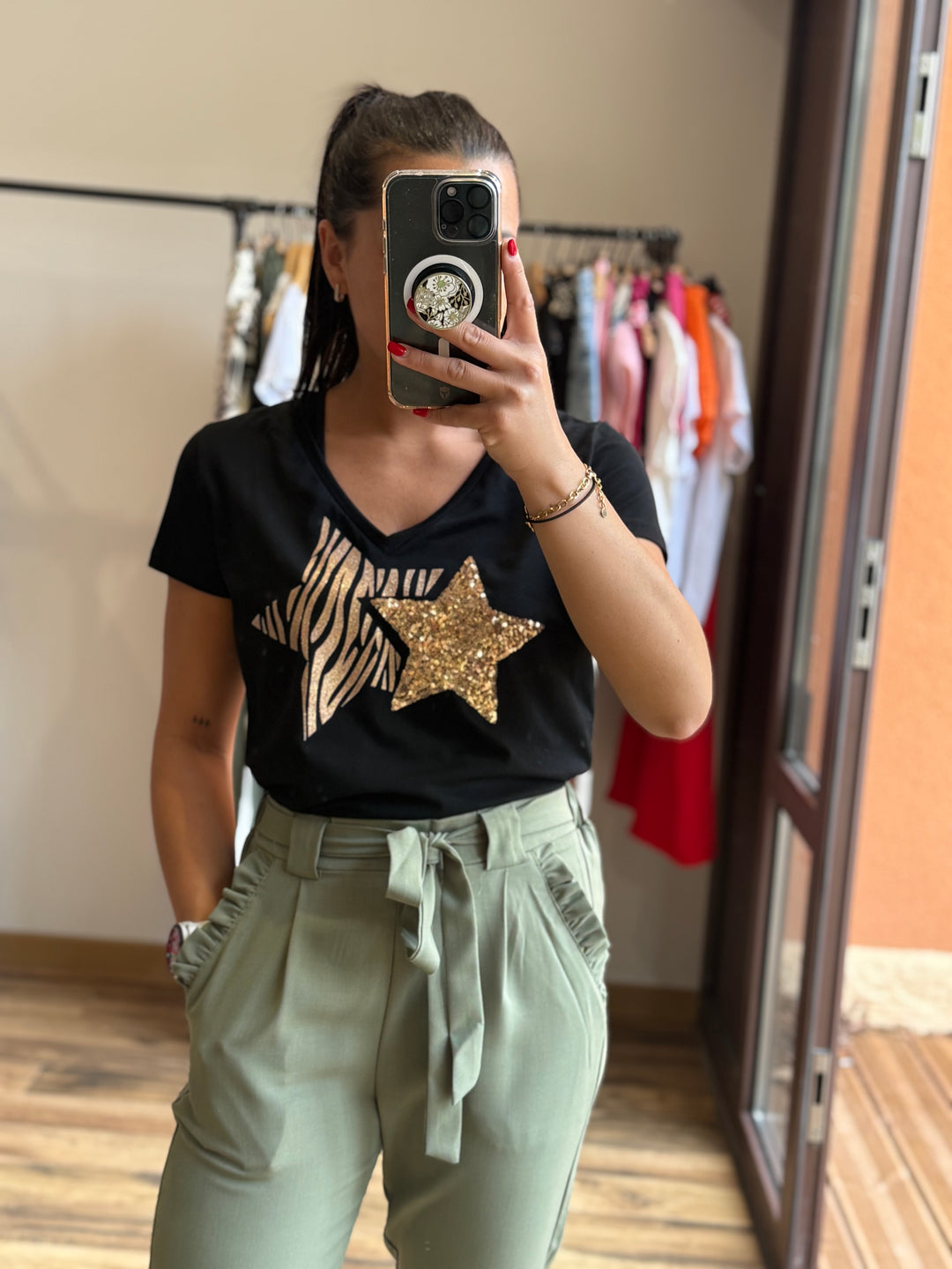 Teeshirt star noir