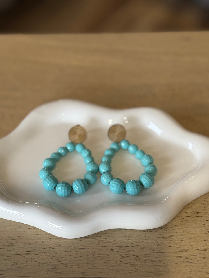 Boucles d’oreilles bleu