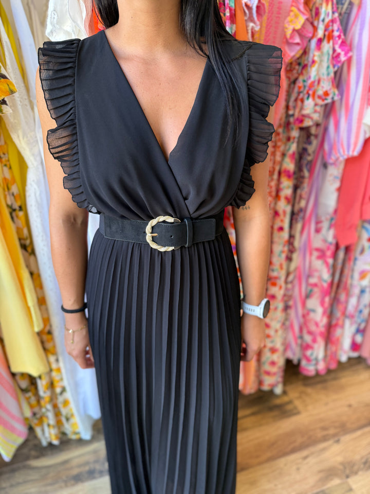 Robe longue Berenice noir PRECOMMANDE