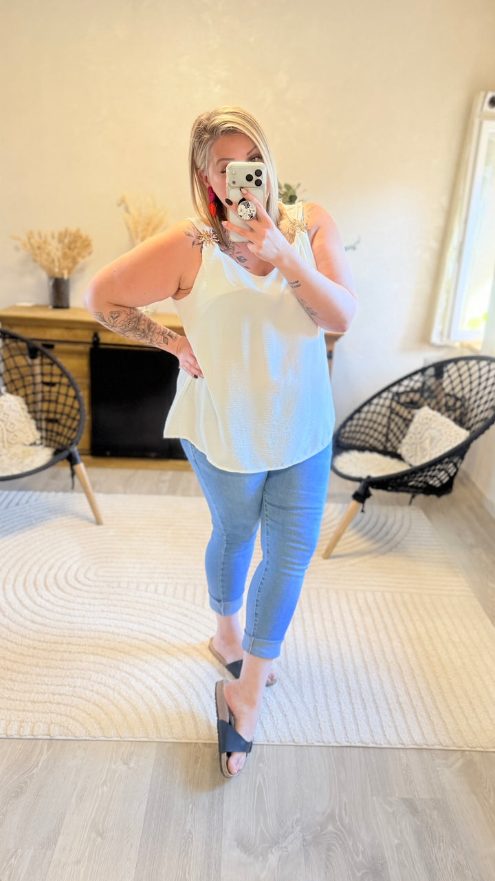 Top Soleya blanc CURVY
