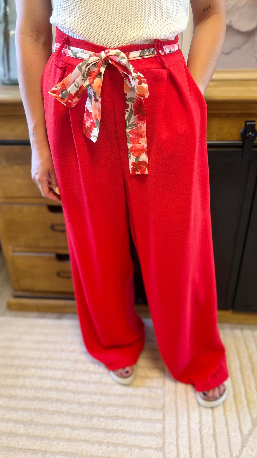 Pantalon Candice rouge