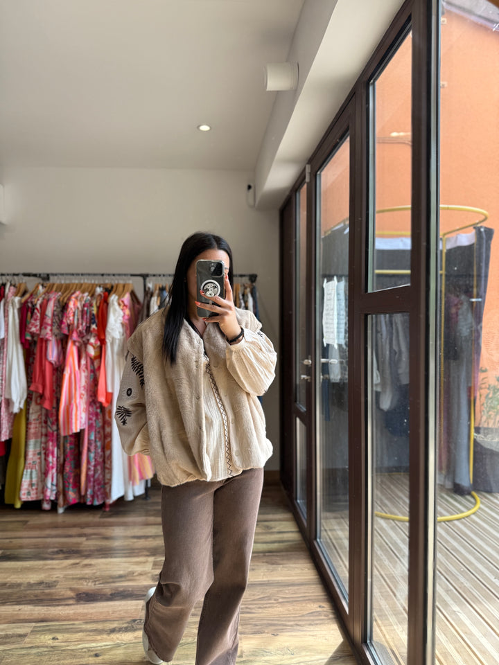 Veste fausse fourrure